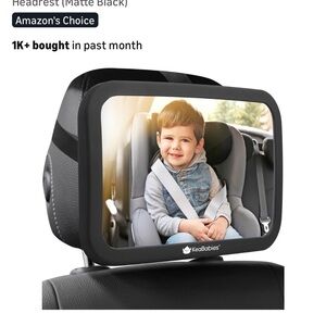 KeaBabies Safety Baby Car Seat Mirror for Removable Headrest